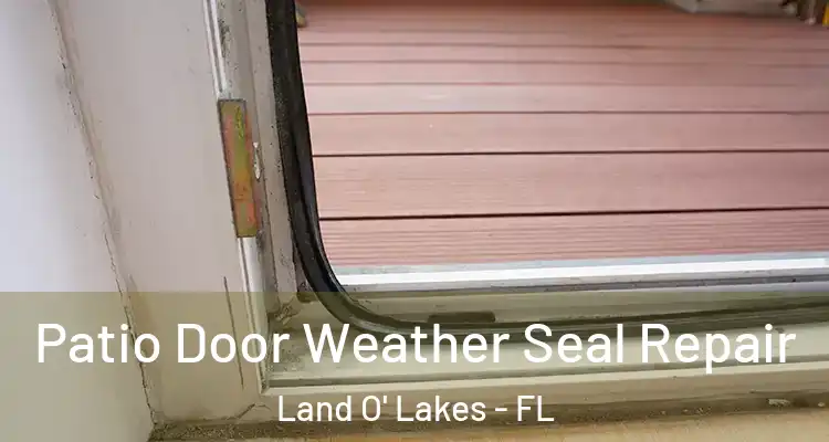  Patio Door Weather Seal Repair Land O' Lakes - FL
